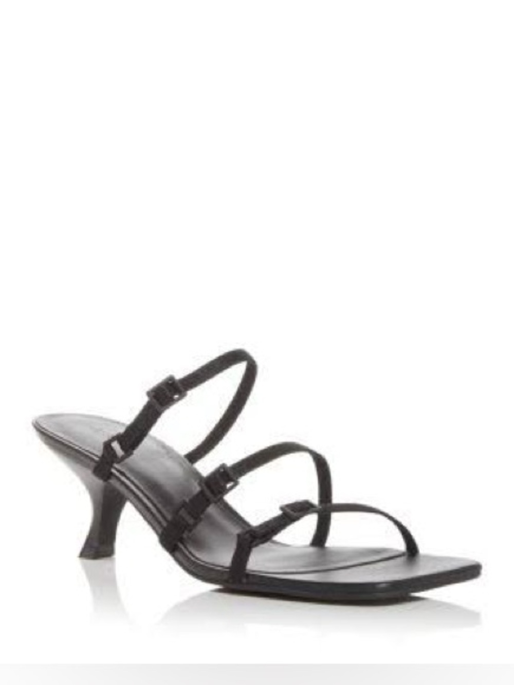 ST. AGNI BRASSERIE KITTEN HEEL - BLACK size 36